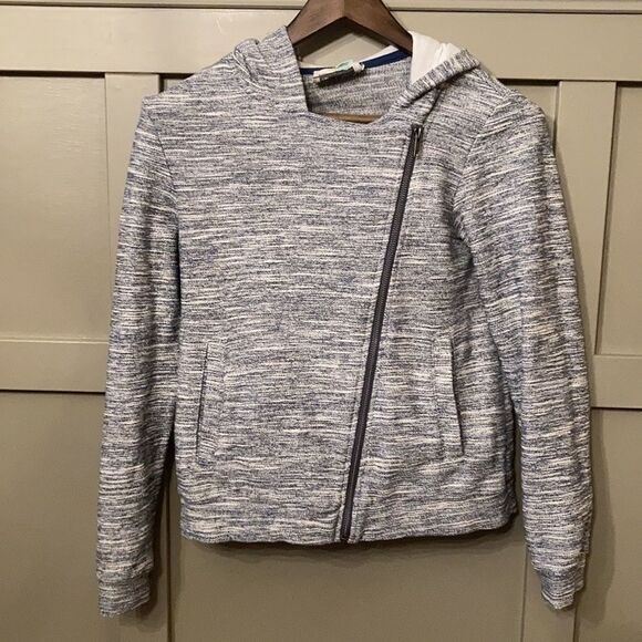 Anthropologie Tops - ANTHROPOLOGIE Saturday Sunday Space Dye Moto Jacket Hoodie Size XS